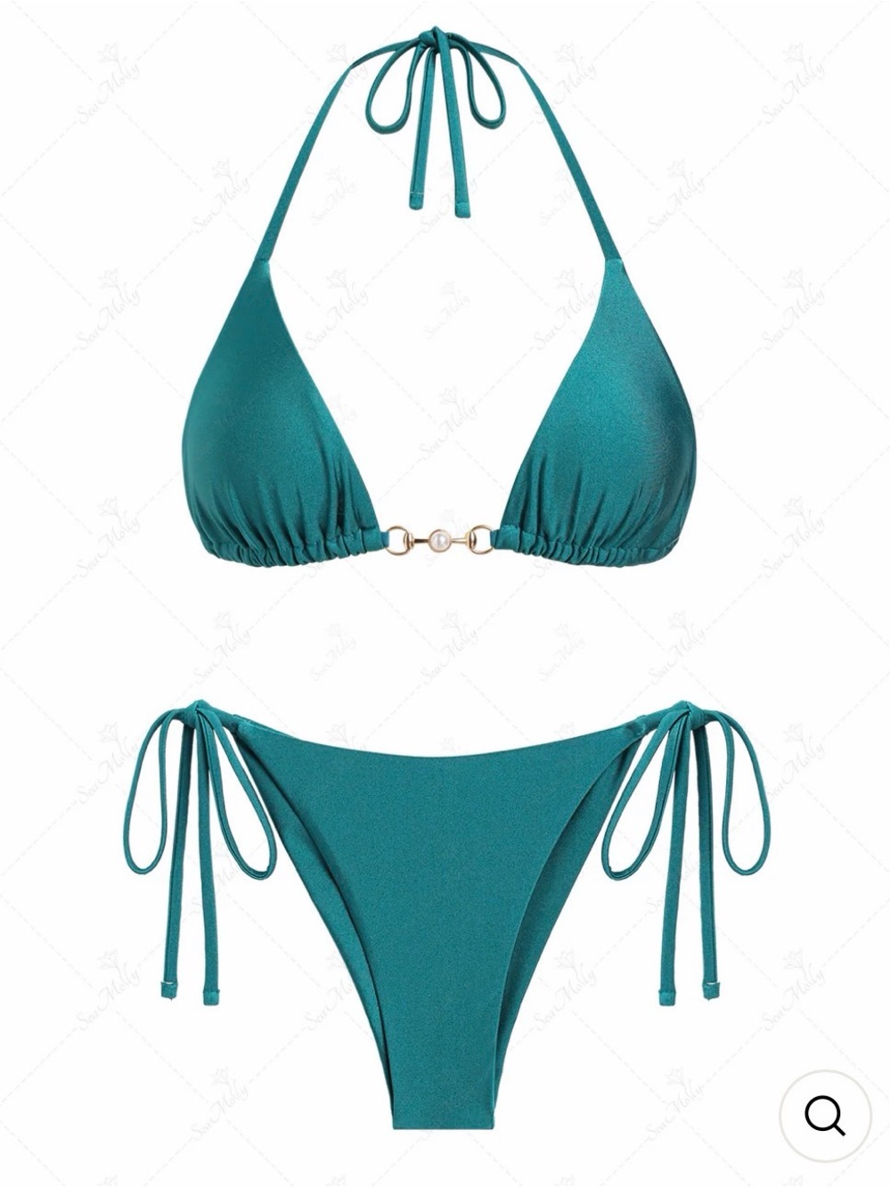 SEAMOLLY PEARL CHEEKY BIKINI SET